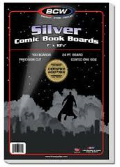 BCW COMIC BOARDS SILVER 100CT